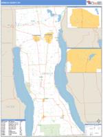 Seneca County, NY Wall Map Zip Code