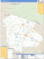 Sullivan County, NY Wall Map Zip Code