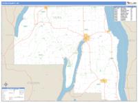 Yates County, NY Wall Map Zip Code