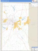 Alamance County, NC Wall Map Zip Code