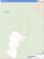 Avery County, NC Wall Map Zip Code