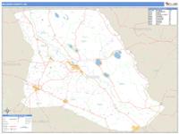 Bladen County, NC Wall Map Zip Code