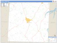 Caswell County, NC Wall Map Zip Code