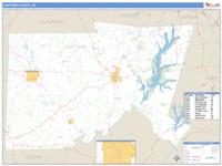 Chatham County, NC Wall Map Zip Code