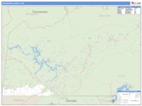Cherokee County, NC Wall Map Zip Code