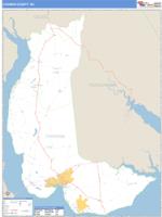 Chowan County, NC Wall Map Zip Code