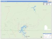 Clay County, NC Wall Map Zip Code