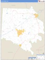 Davie County, NC Wall Map Zip Code