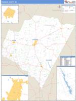 Franklin County, NC Wall Map Zip Code