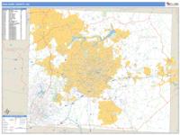 Guilford County, NC Wall Map Zip Code
