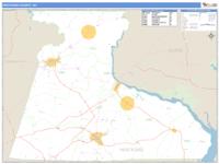 Hertford County, NC Wall Map Zip Code
