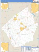 Johnston County, NC Wall Map Zip Code