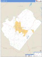 Lee County, NC Wall Map Zip Code
