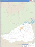 McDowell County, NC Wall Map Zip Code