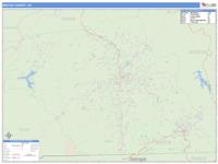 Macon County, NC Wall Map Zip Code