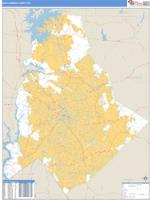 Mecklenburg County, NC Wall Map