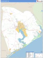 Onslow County, NC Wall Map Zip Code