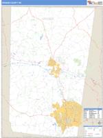 Orange County, NC Wall Map Zip Code
