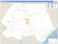 Pender County, NC Wall Map Zip Code