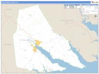 Perquimans County, NC Wall Map Zip Code