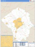 Pitt County, NC Wall Map Zip Code