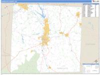 Randolph County, NC Wall Map Zip Code
