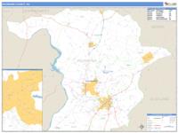 Richmond County, NC Wall Map Zip Code