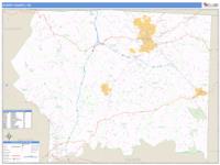 Surry County, NC Wall Map Zip Code