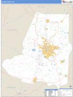 Wayne County, NC Wall Map Zip Code