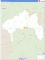 Yancey County, NC Wall Map Zip Code