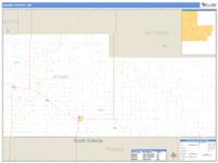 Adams County, ND Wall Map Zip Code