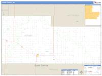 Adams County, ND Wall Map