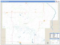 Burke County, ND Wall Map Zip Code