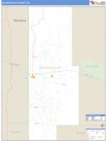 Golden Valley County, ND Wall Map Zip Code