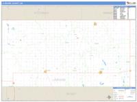La Moure County, ND Wall Map Zip Code