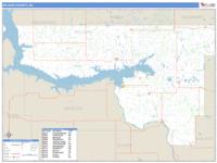 McLean County, ND Wall Map Zip Code