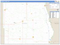 Pembina County, ND Wall Map Zip Code