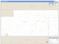 Slope County, ND Wall Map Zip Code
