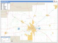 Allen County, OH Wall Map Zip Code