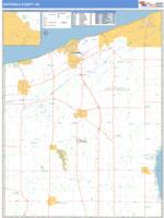 Ashtabula County, OH Wall Map Zip Code
