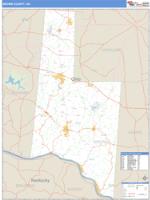Brown County, OH Wall Map Zip Code