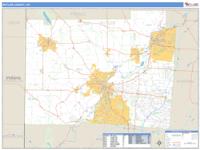 Butler County, OH Wall Map Zip Code