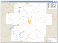 Carroll County, OH Wall Map Zip Code