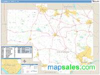 Columbiana County, OH Wall Map Zip Code