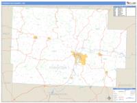 Coshocton County, OH Wall Map Zip Code