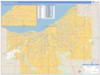 Cuyahoga County, OH Wall Map