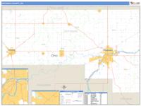 Defiance County, OH Wall Map Zip Code