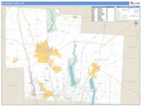 Delaware County, OH Wall Map Zip Code