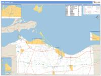 Erie County, OH Wall Map Zip Code