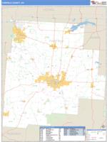Fairfield County, OH Wall Map Zip Code